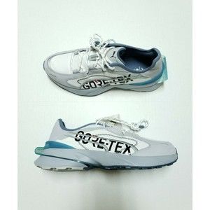 Puma Power Frame Gore-Tex OP-1 Running Shoes White Grey Mint Size 10 381600 01